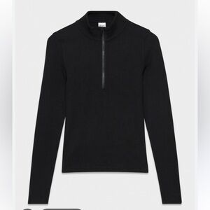 Aritzia TNA homestretch Black Half zip